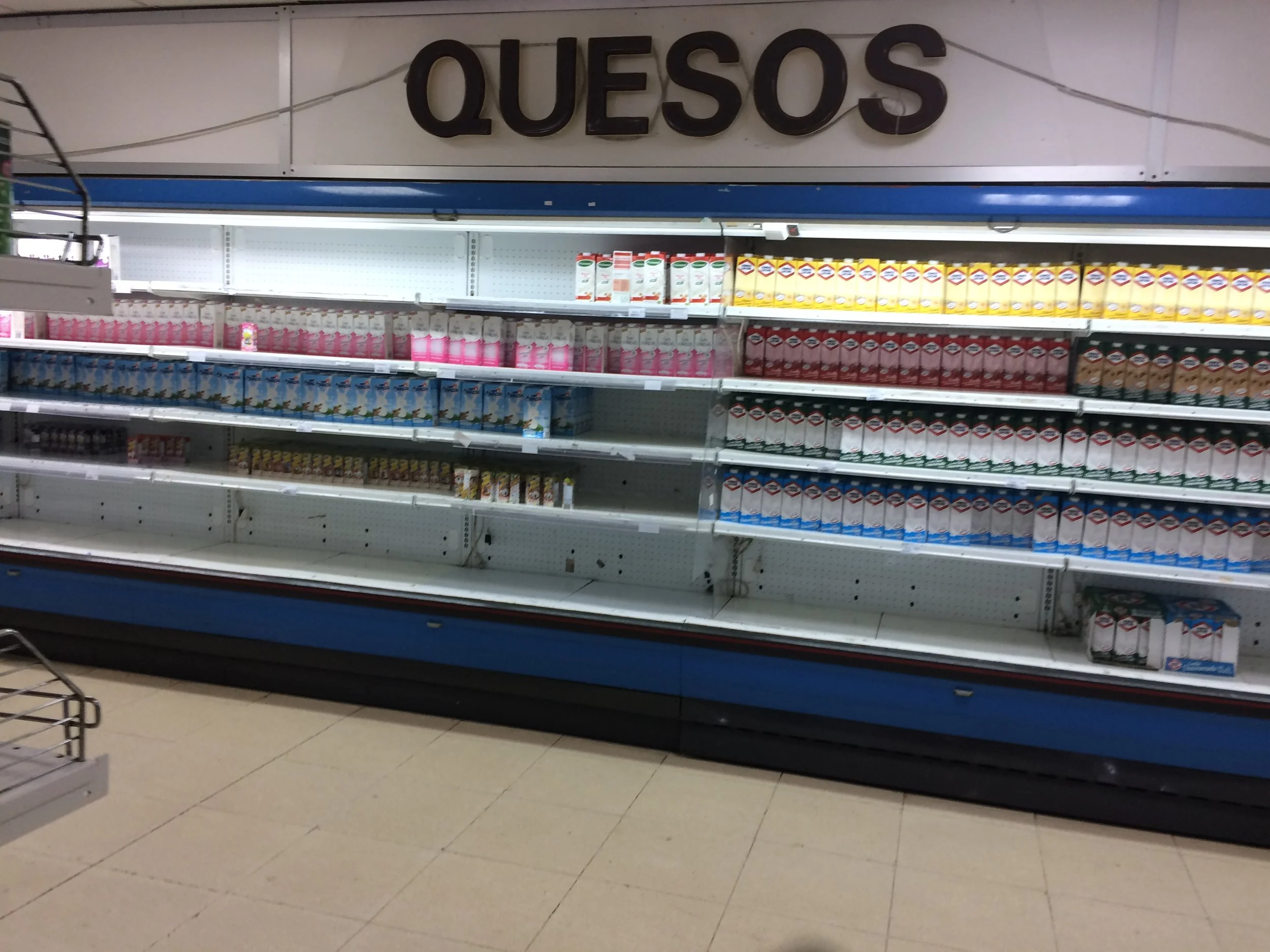 A Cuba supermarket on a good day. 