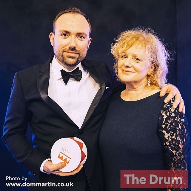 Here's some pictures of us awkwardly smiling, blinking or looking in completely the wrong direction from #TheDrumAwards.

We won in the Moving Imagery category for our main title sequence for feature documentary Paa Joe &amp; The Lion. Designed to re