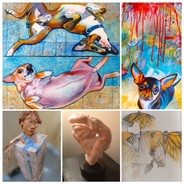 A view past winners featured in the Retrospective Exhibition 2016. 