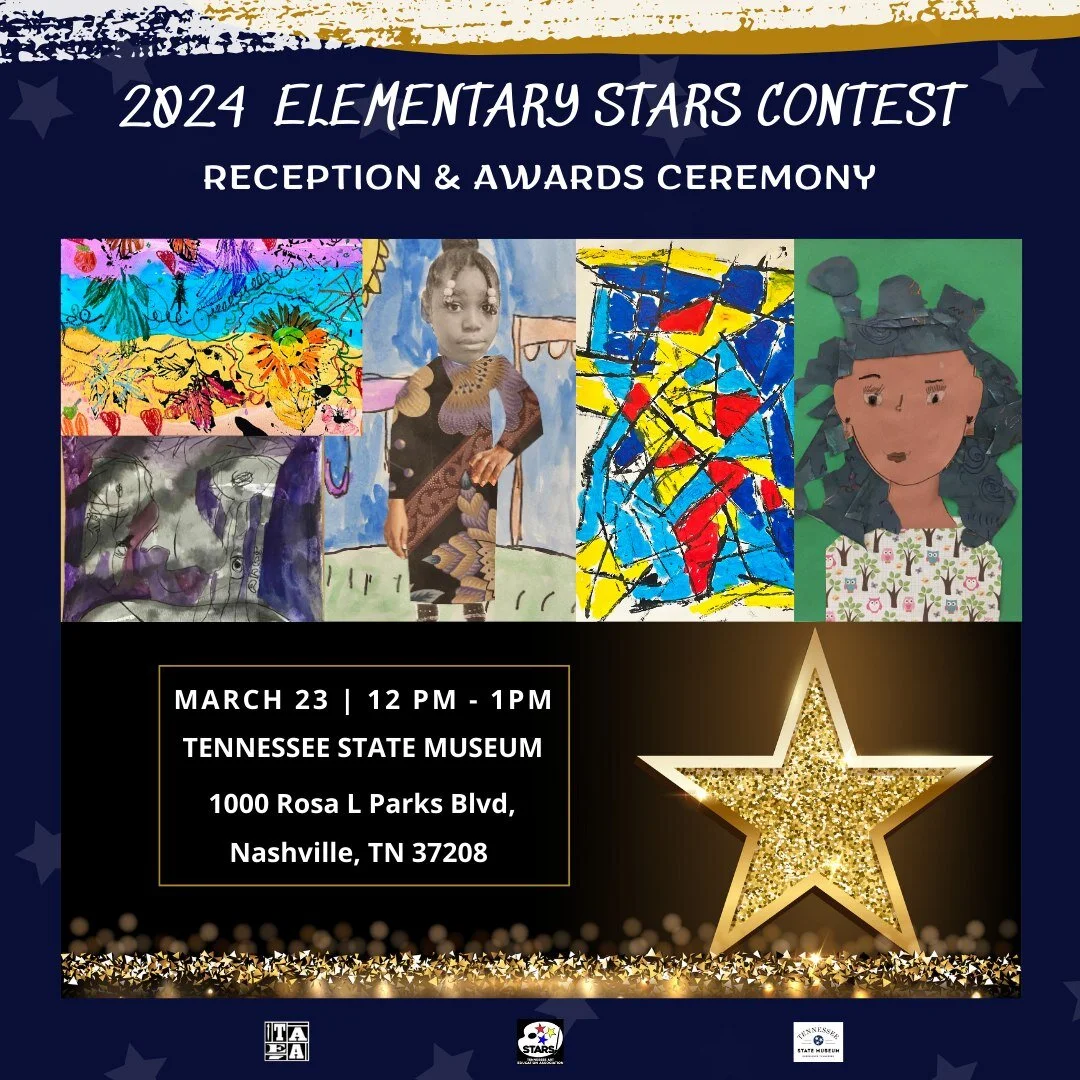 We hope to see you all tomorrow afternoon at the 2024 Elementary Stars Reception and Awards Ceremony! The address is: Tennessee State Museum | 1000 Rosa L Parks Blvd, Nashville, TN 37208. #taea