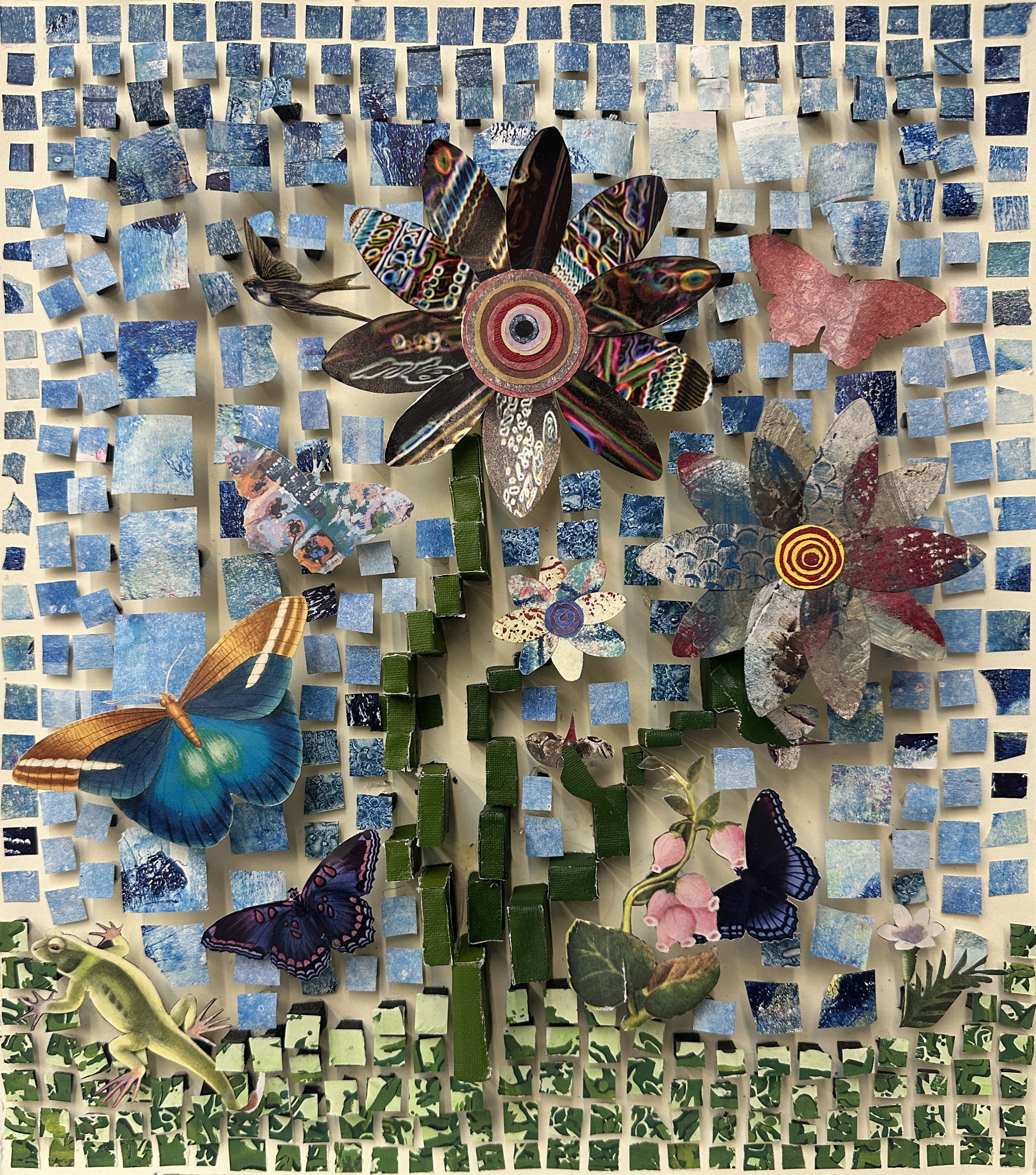 "Reconstructed Garden" (Best of Mixed Media)