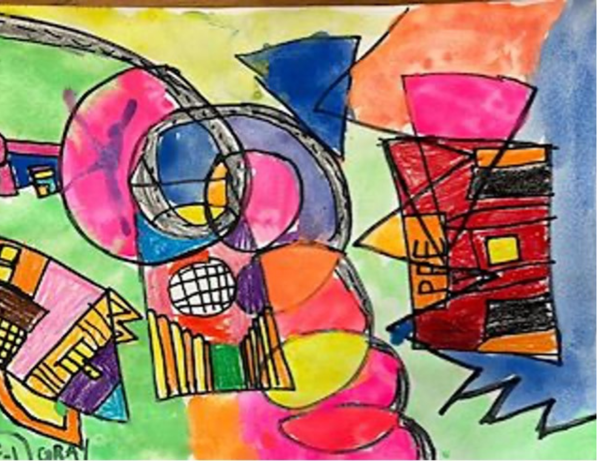 "My Abstract Nashville," Gray  Molnar (K - 2nd). 