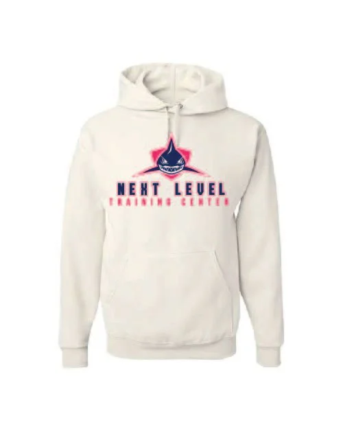 White Jerzees NuBlend Hooded Sweatshirt #996M, D1