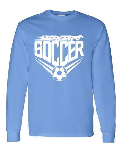 Carolina Blue Gildan Unisex Heavy Cotton Long Sleeve T-Shirt #5400, D1