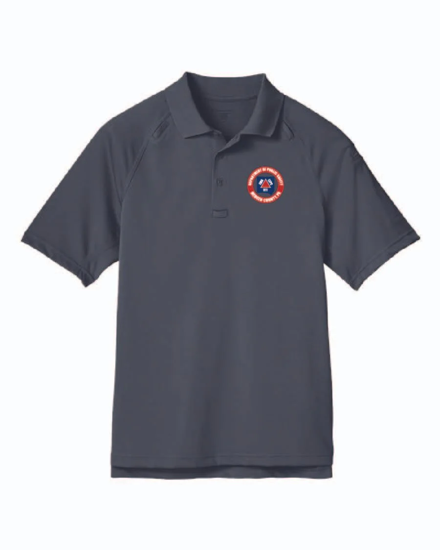 Dark Charcoal Harriton Men's Advantage Tactical Performance Polo #M211