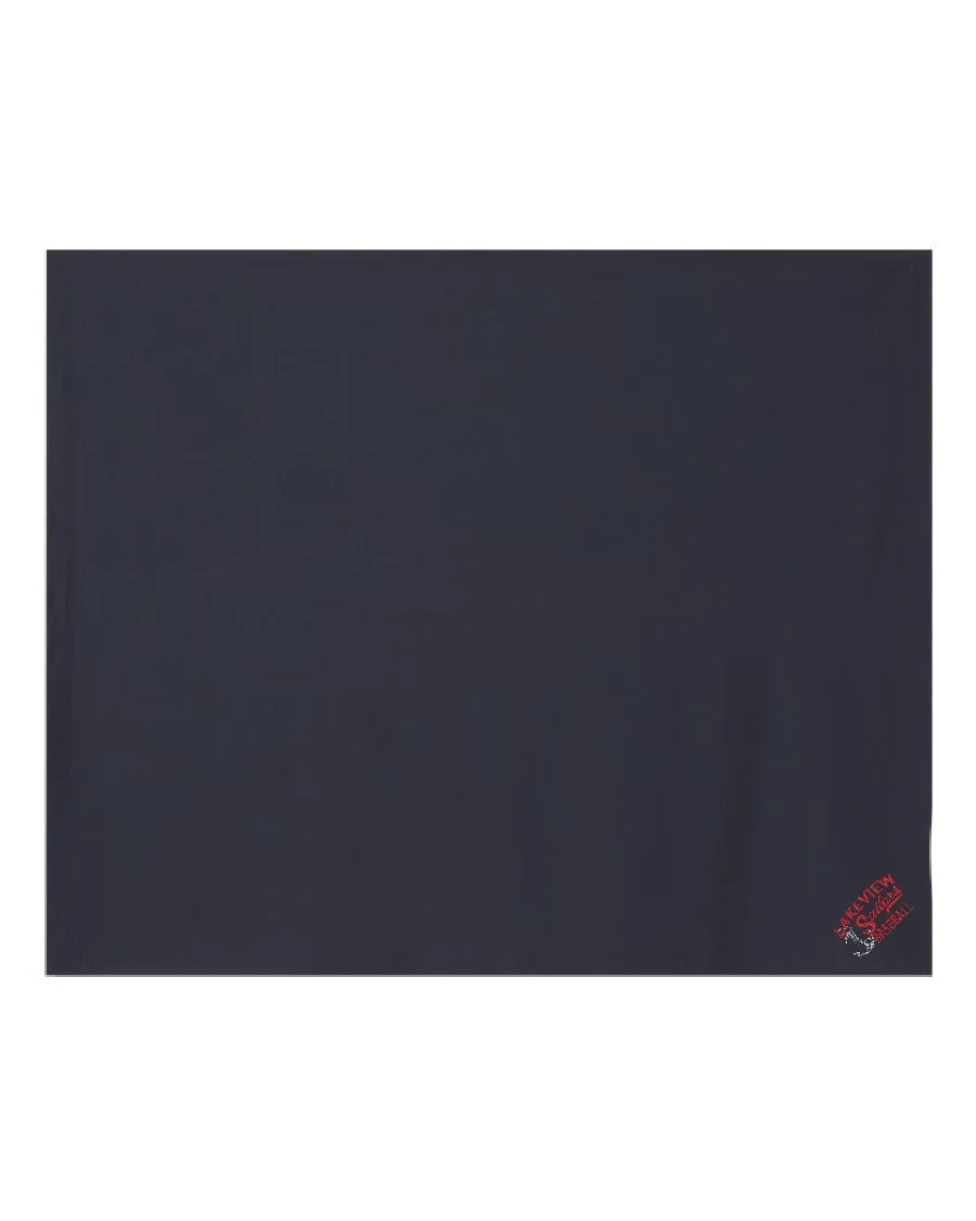 Black Gildan Heavy Blend Fleece Stadium Blanket #18900