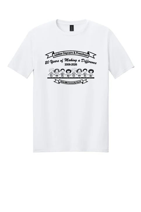 White Gildan Unisex Softstyle T-Shirt #64000
