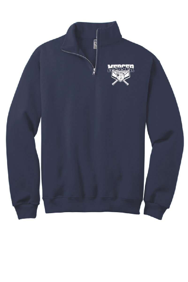 Navy Jerzees NuBlend 1/4-Zip Cadet Collar Sweatshirt #995M