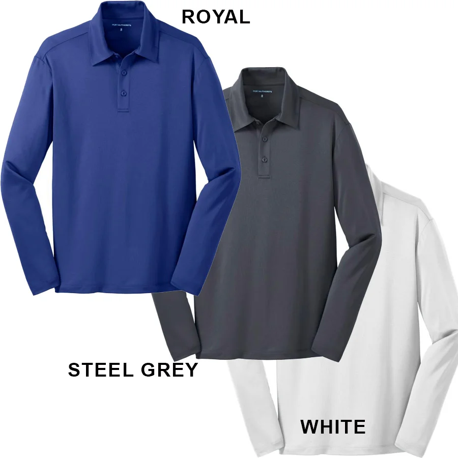 Men's Long Sleeve Polo #K540LS — Custom Corner Printing