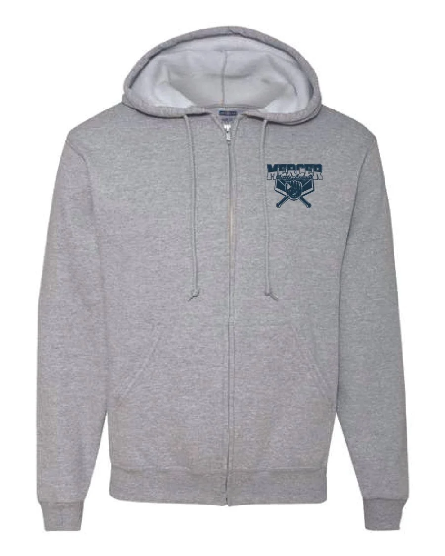 Athletic Heather Jerzees NuBlend Full-Zip Hooded Sweatshirt #993M