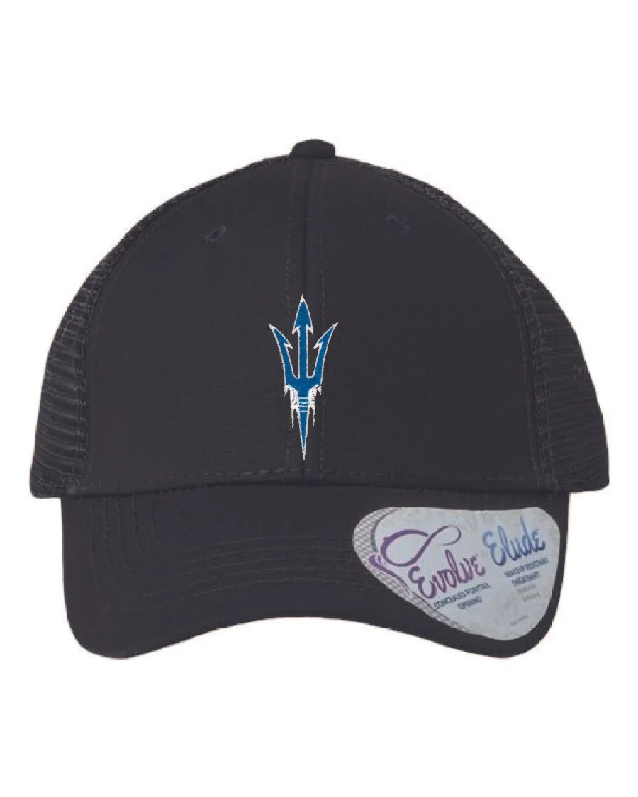 Black/Black Infinity Her Women's Modern Trucker Cap #CHARLIE