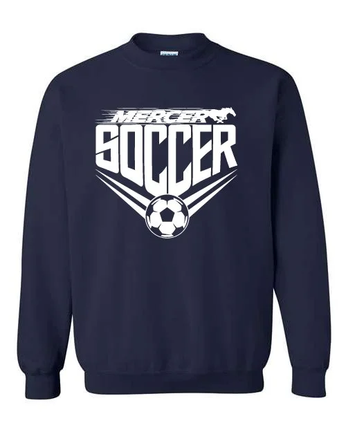 Navy Gildan Unisex Heavy Blend Crewneck Sweatshirt #18000, D1