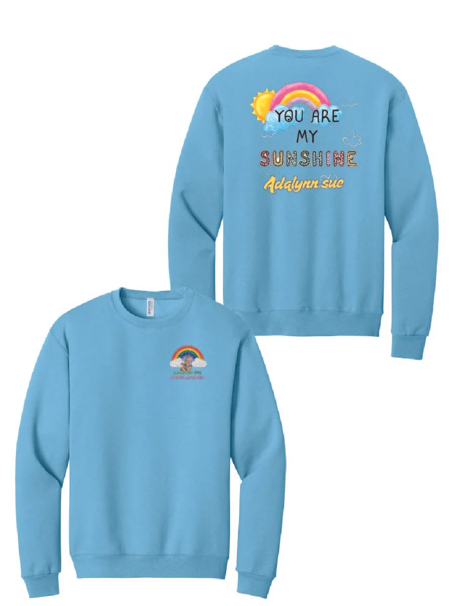 Light Blue Jerzees® NuBlend® Crewneck Sweatshirt #562M, F1-B2