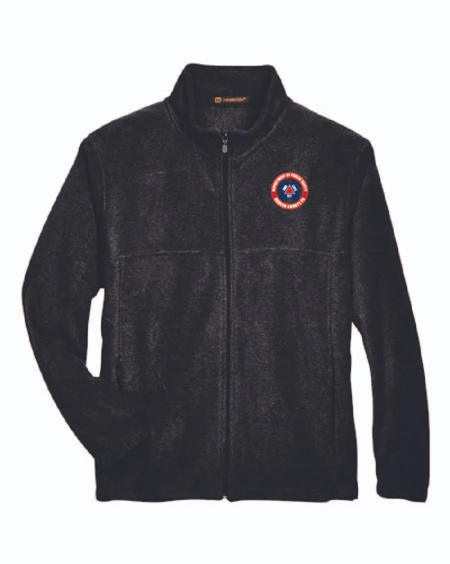 Black Men's Full-Zip Fleece #M990