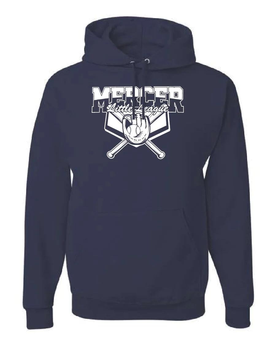 Navy Jerzees NuBlend Hooded Sweatshirt #996M-Y