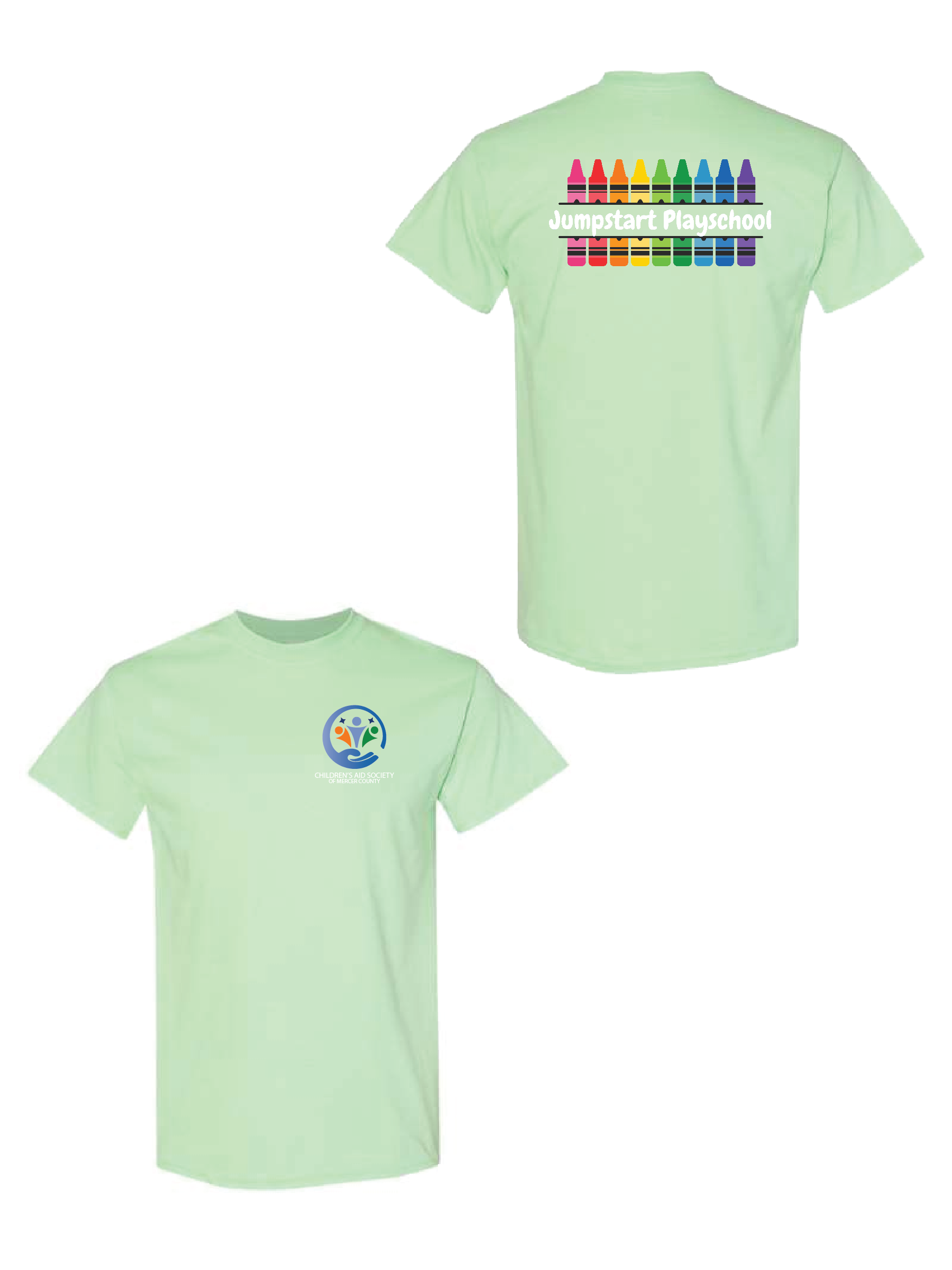 Mint Green Gildan Heavy Cotton T-Shirt #5000