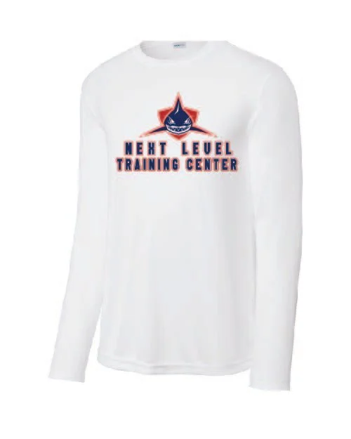 White Sport-Tek Long Sleeve Posicharge Competitor Tee #ST350LS, D2