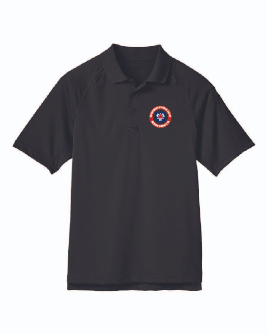Black Harriton Men's Advantage Tactical Performance Polo #M211
