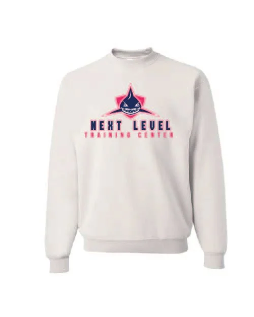 White Jerzees NuBlend Crewneck Sweatshirt #562M, D1