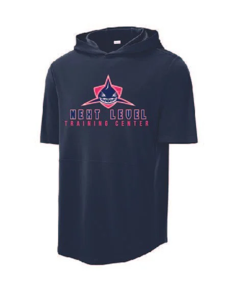 True Navy Sport-Tek Club Short Sleeve Hoodie #ST445, D1