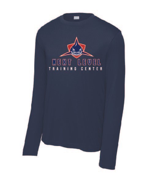 True Navy Sport-Tek Long Sleeve Posicharge Competitor Tee #ST350LS, D3