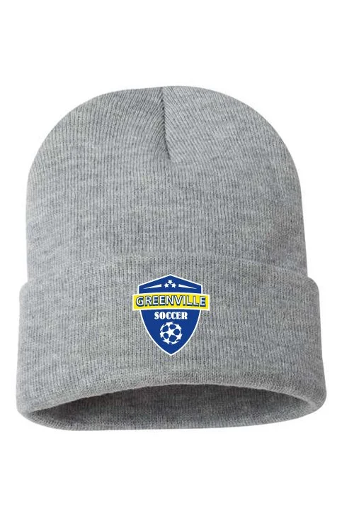Heather Grey Sportsman 12" Solid Cuffed Beanie #SP12