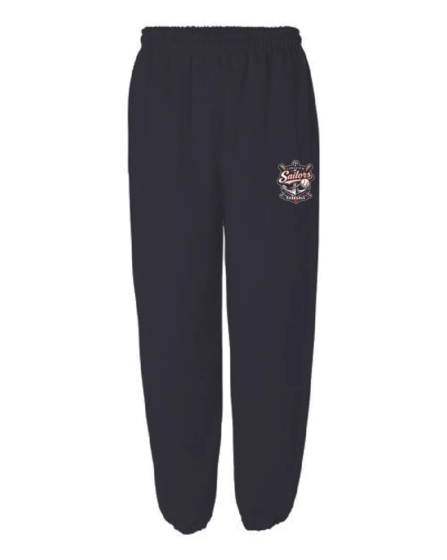 Black Gildan Heavy Blend Sweatpants #18200-B