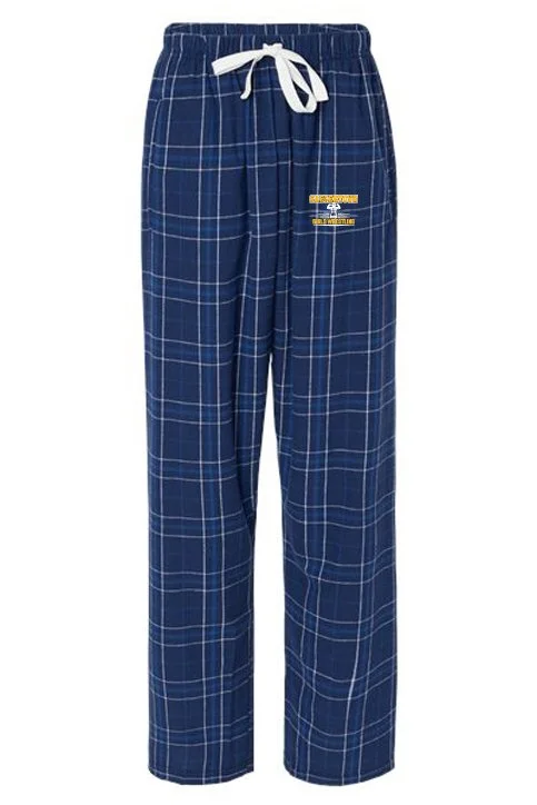 Navy Field Day Plaid Boxercraft Women's Haley Flannel Pants #BW6620, D2