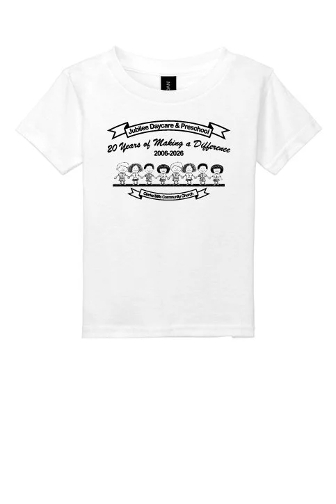 White Gildan Toddler Heavy Cotton T-Shirt #5100P