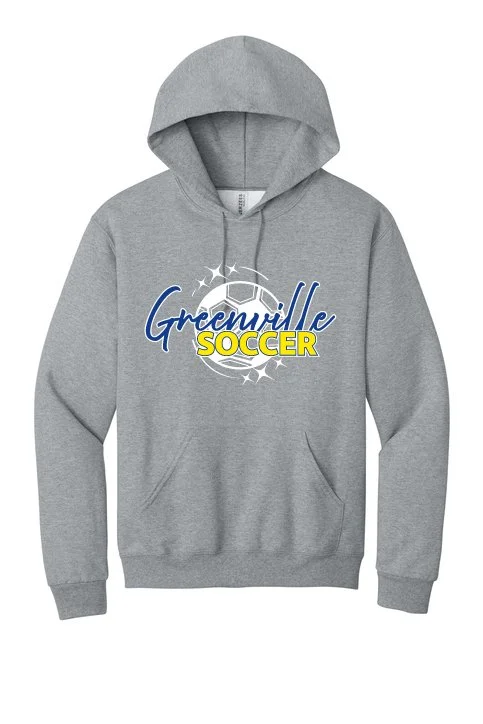 Athletic Heather Jerzees NuBlend Hooded Sweatshirt #996M-Y, D2