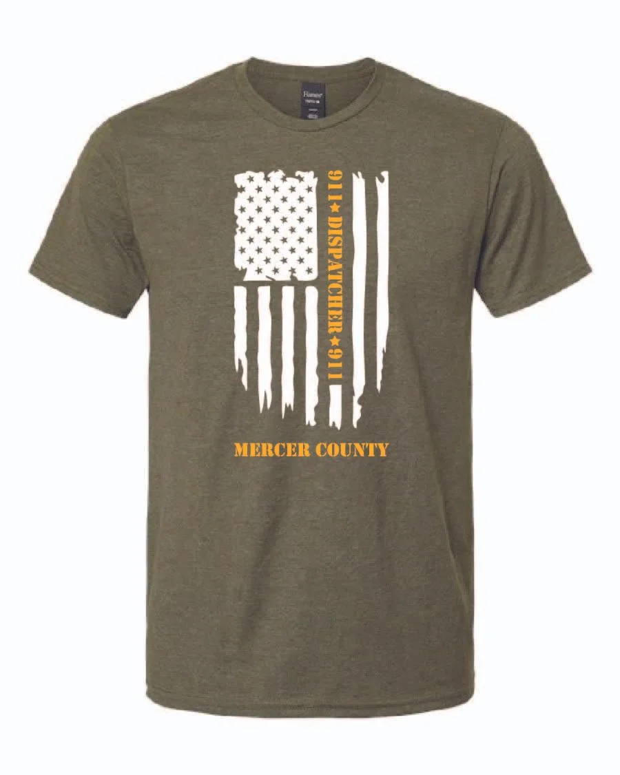 Military Green Heather Hanes Perfect-T T-Shirt #4980