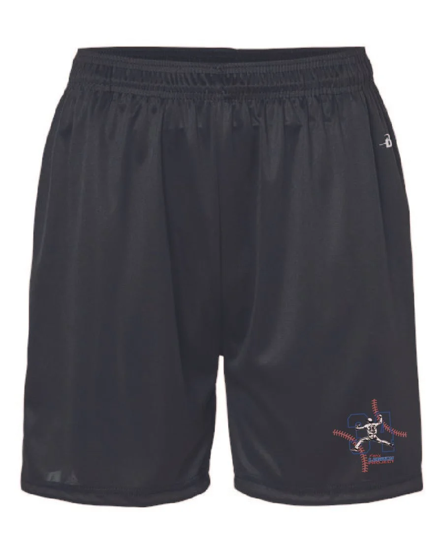 Black Badger Men's B-Core 5" Pocketed Shorts #4146, Stitches