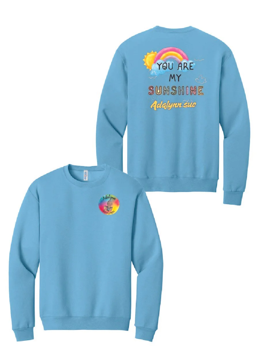Light Blue Jerzees® NuBlend® Crewneck Sweatshirt #562M, F2-B2