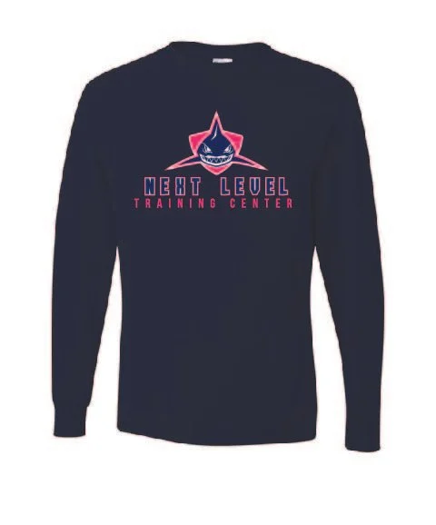 J. Navy Jerzees Dri-Power 50/50 Long Sleeve T-Shirt #29LS, D1