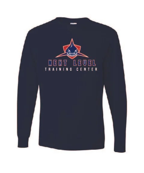 J. Navy Jerzees Dri-Power 50/50 Long Sleeve T-Shirt #29LS, D3