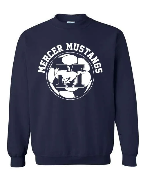 Navy Gildan Unisex Heavy Blend Crewneck Sweatshirt #18000, D2