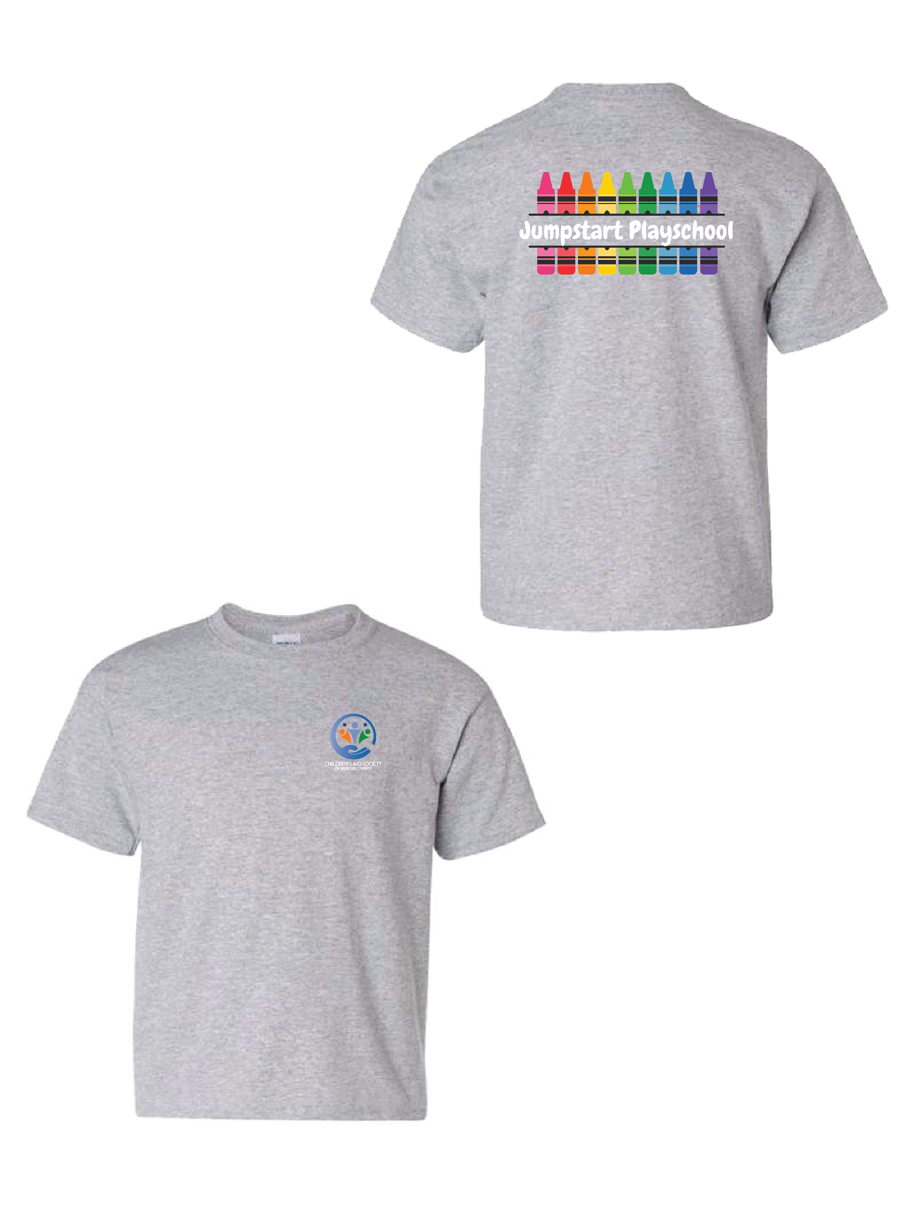 Sport Grey Gildan Youth Heavy Cotton T-Shirt #5000B