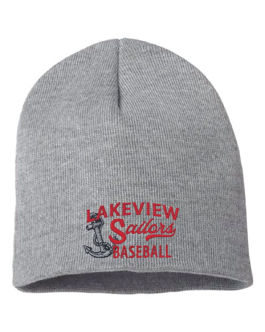 Heather Grey Sportsman 8" Beanie #SP08