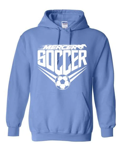 Carolina Blue Gildan Unisex Heavy Blend Hooded Sweatshirt #18500, D1