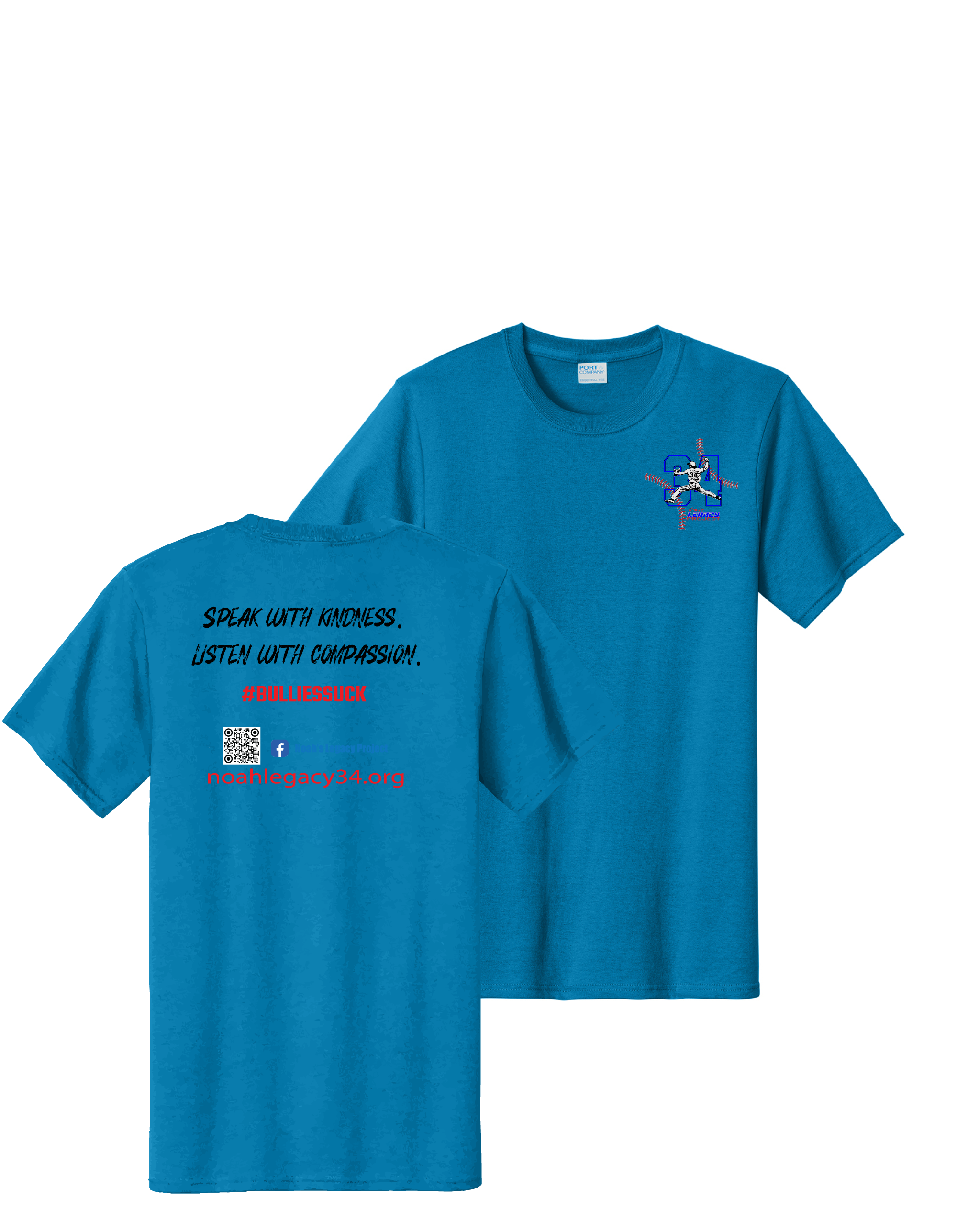 Sapphire Gildan Heavy Cotton 100% Cotton T-Shirt #5000-B, Speak with Kindness