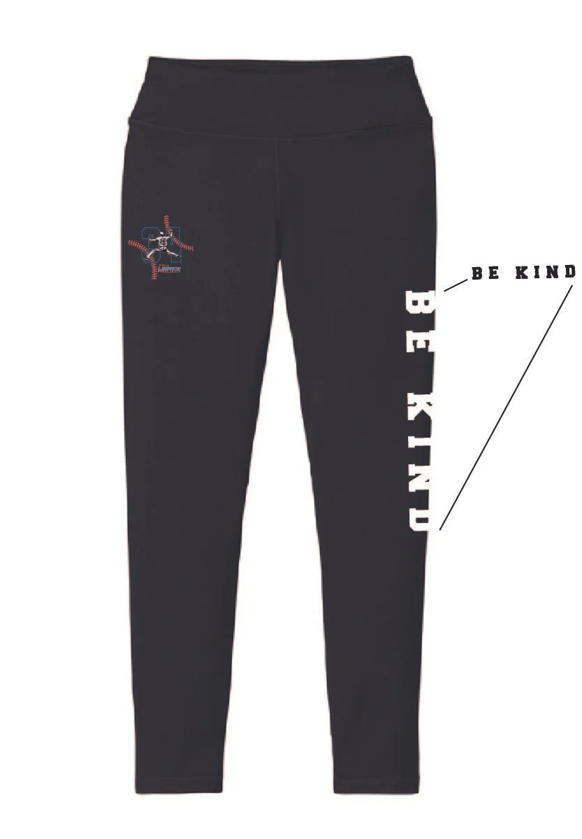 Black Sport-Tek® Women's 7/8 Legging #LPST890, Be Kind
