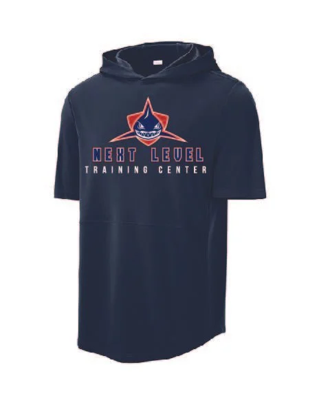 True Navy Sport-Tek Club Short Sleeve Hoodie #ST445, D3