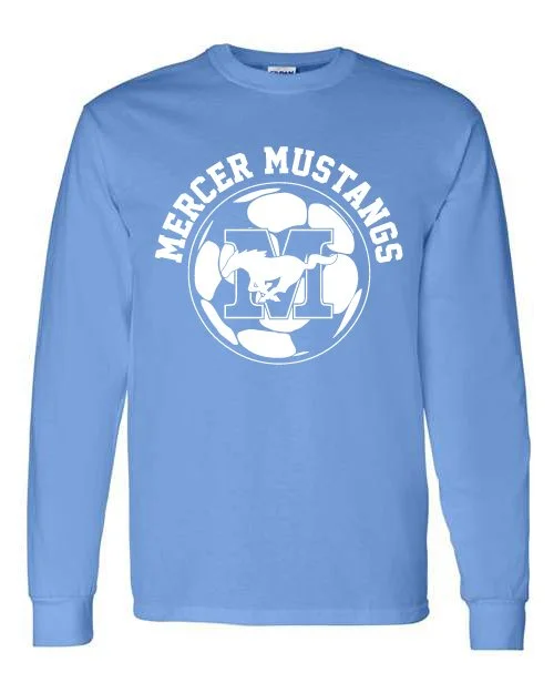 Carolina Blue Gildan Unisex Heavy Cotton Long Sleeve T-Shirt #5400, D2