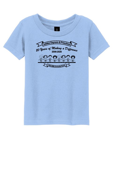 Light Blue Gildan Toddler Heavy Cotton T-Shirt #5100P