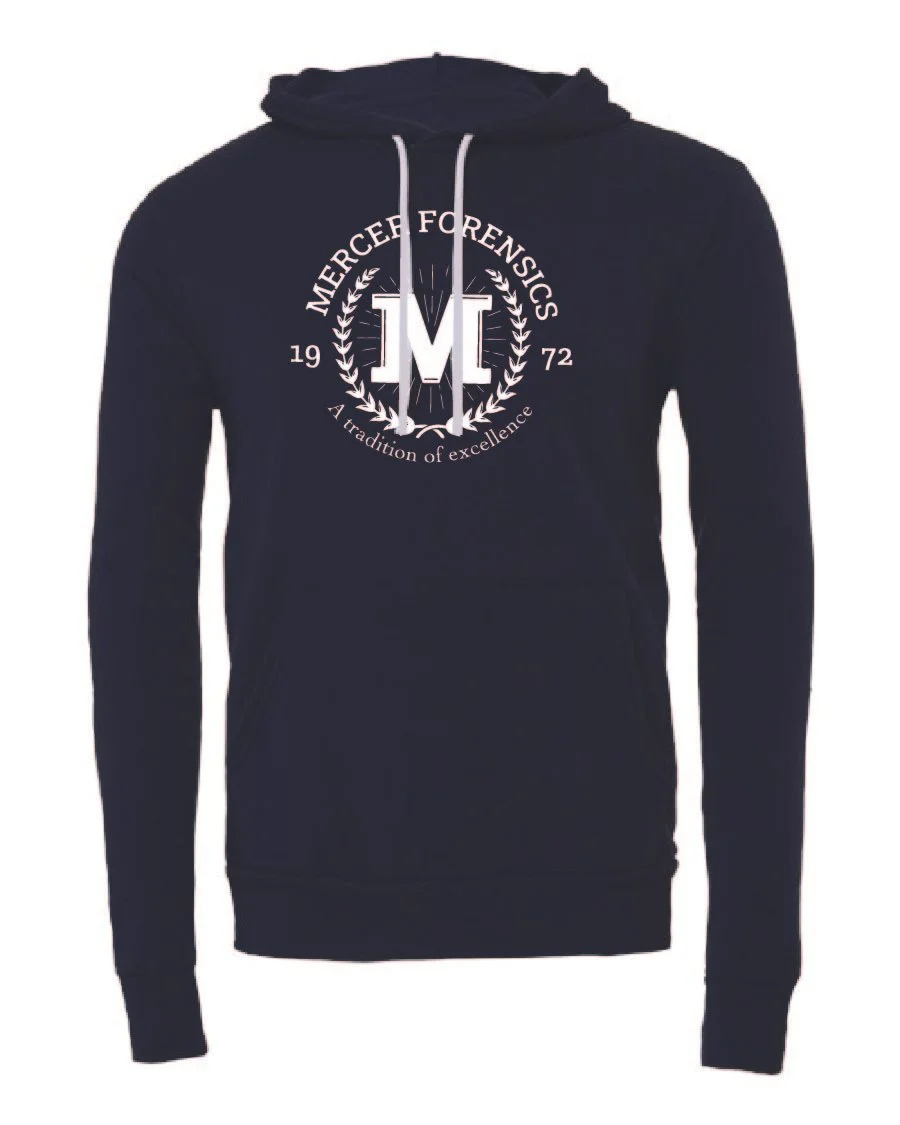 Navy BELLA + CANVAS Unisex Sponge Fleece Hoodie Sweatshirt #3719, D2