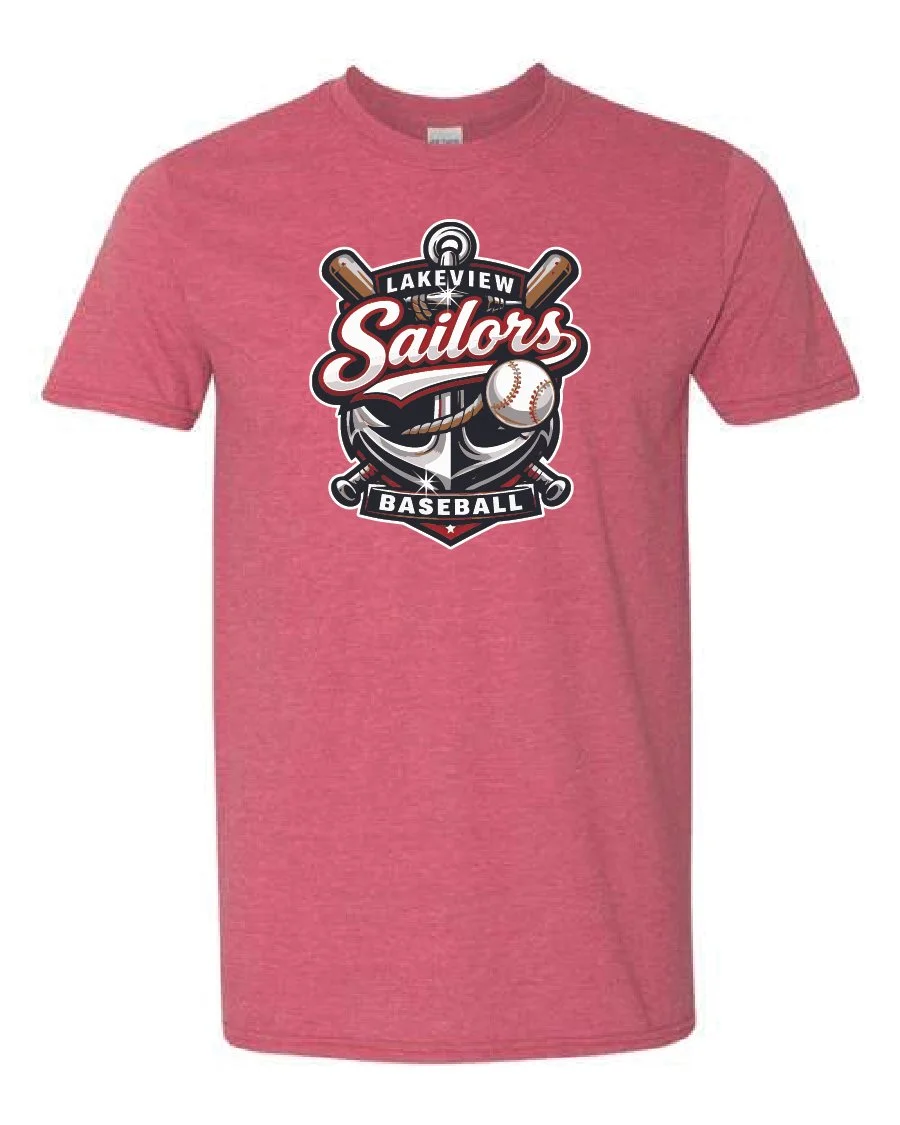 Heather Red Gildan Softstyle T-Shirt #64000-B