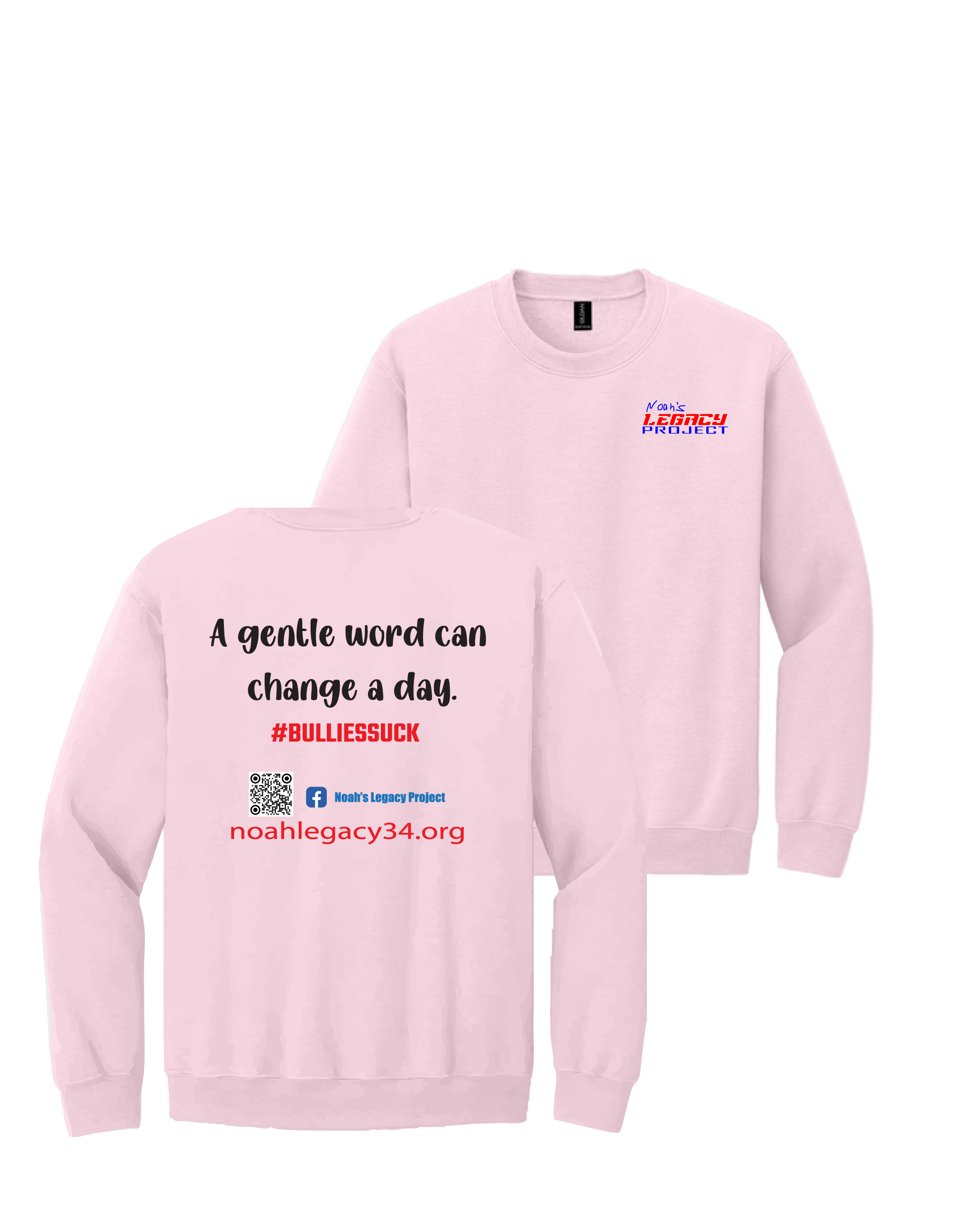 Gildan Heavy Blend Crewneck Sweatshirt #18000, A Gentle Word