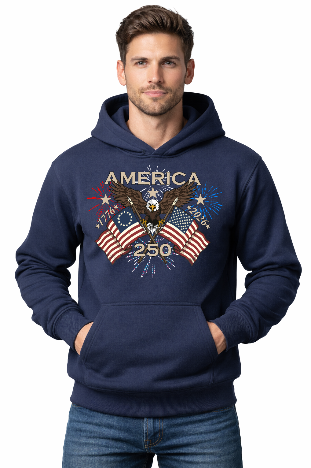 America 250 Eagle Hooded Sweatshirt
