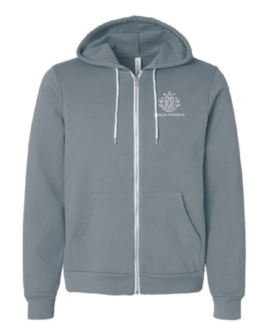 Blue Storm BELLA + CANVAS Unisex Sponge Fleece Full-Zip Hoodie Sweatshirt #3739