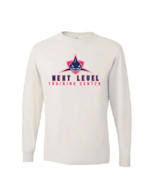 White Jerzees Dri-Power 50/50 Long Sleeve T-Shirt #29LS, D1